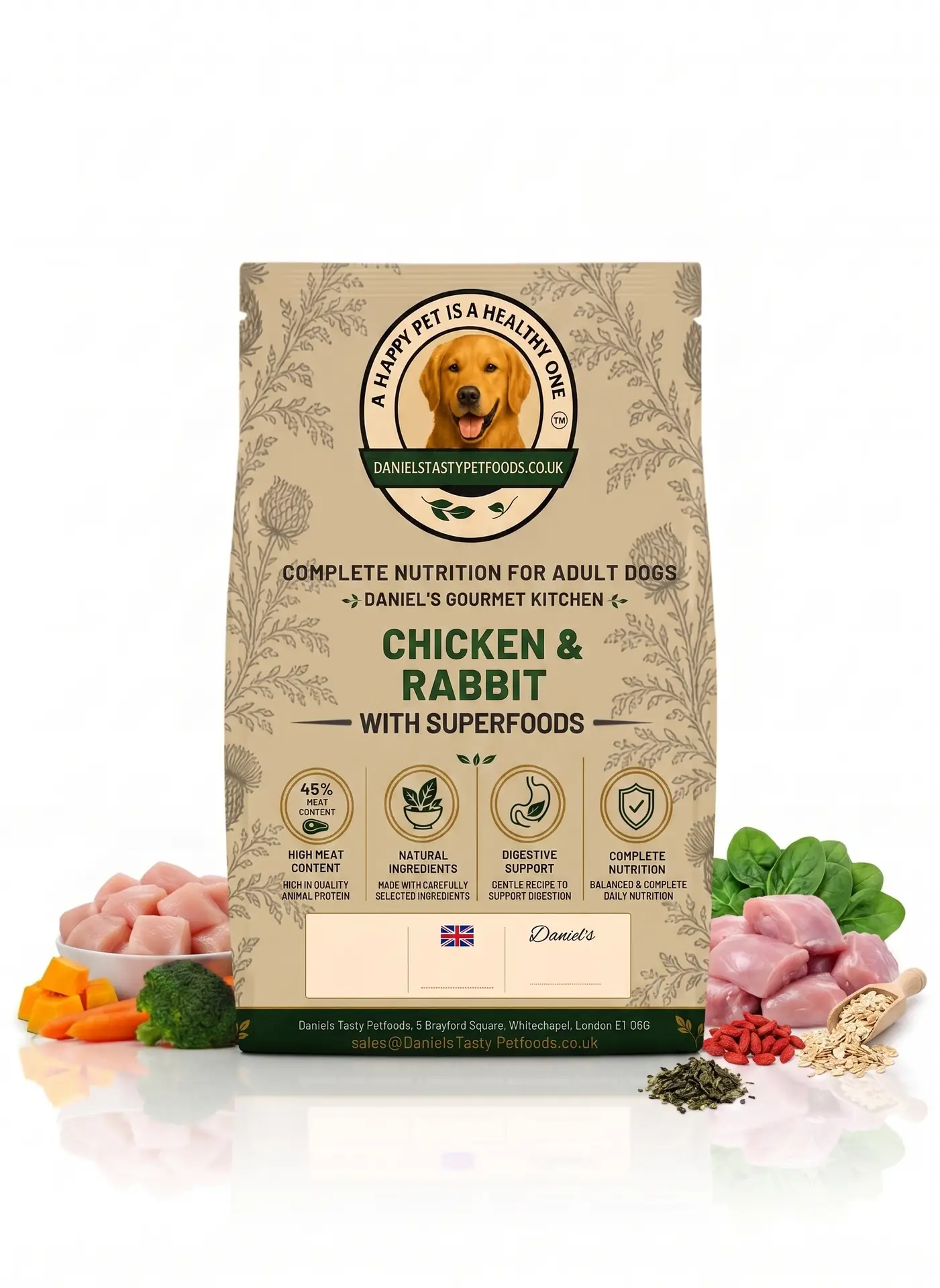 Daniel's Gourmet Kitchen - Chicken with Rabbit & Superfoods